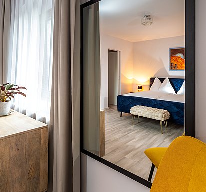 Schlafzimmer Suite 6 - Zuegg Suiten © Wolfgang Retter